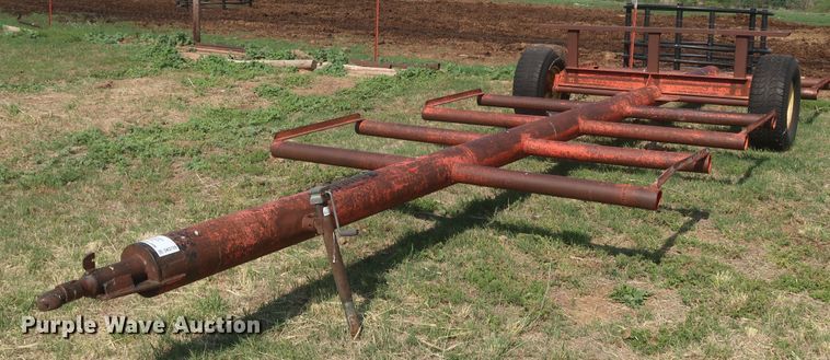 image for item DK3726 Shop built  hay bale trailer