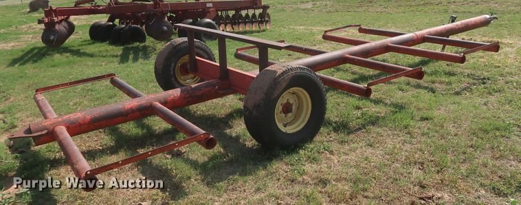 image for item DK3726 Shop built  hay bale trailer