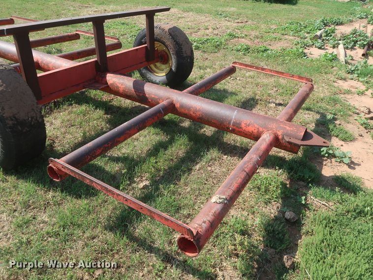image for item DK3726 Shop built  hay bale trailer