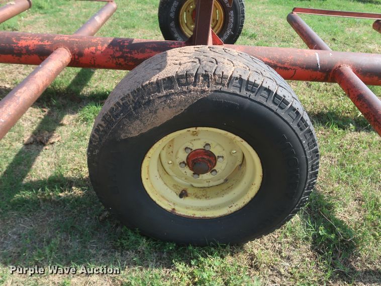 image for item DK3726 Shop built  hay bale trailer