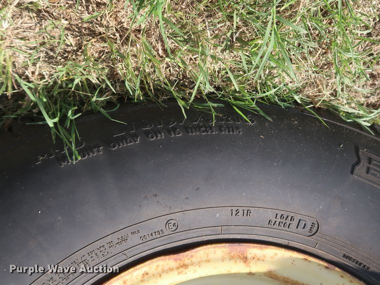 image for item DK3726 Shop built  hay bale trailer