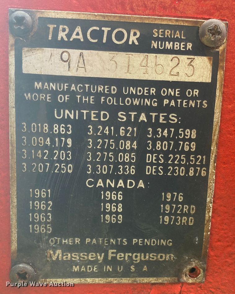 image for item DM4099 Massey Ferguson 245  tractor