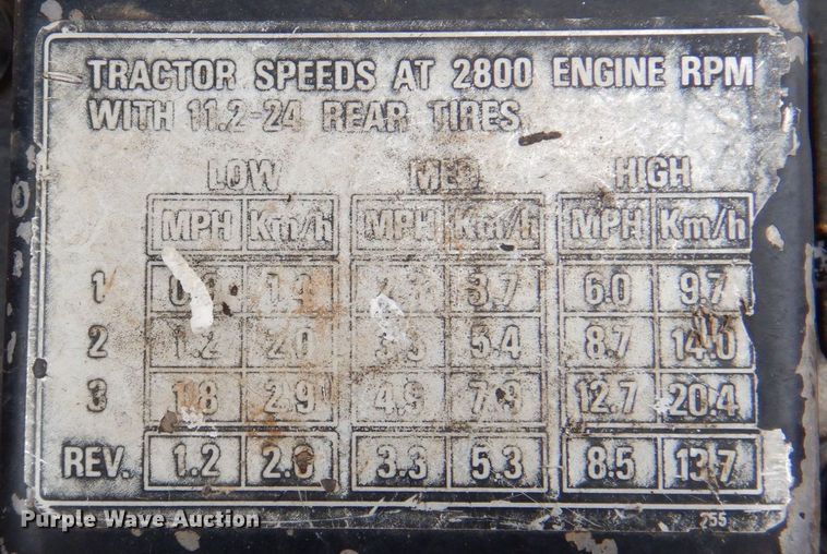 image for item DP3988 Case IH 255  tractor