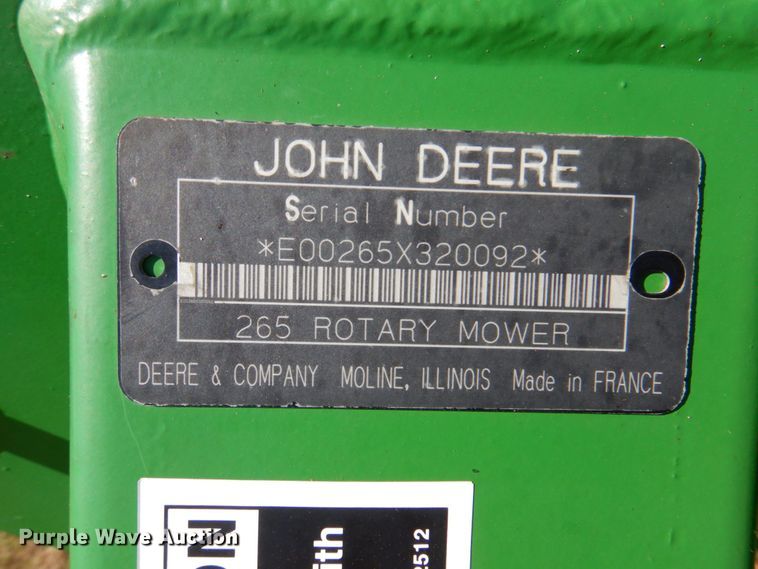 image for item DP4008 John Deere 265  disc mower