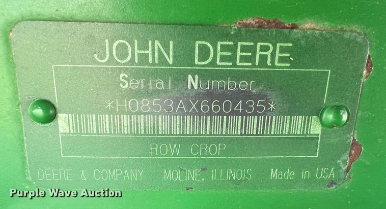 image for item DR1360 1995 John Deere 853A  all-crop head