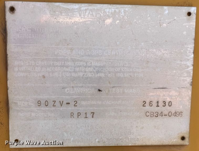 image for item DR1406 Kawasaki 90ZV-2  wheel loader