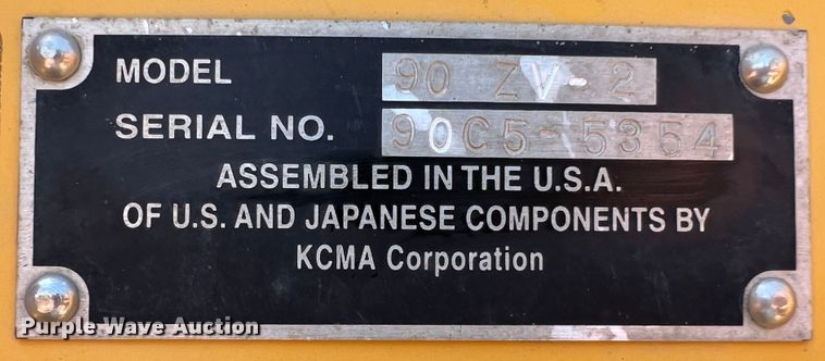 image for item DR1406 Kawasaki 90ZV-2  wheel loader