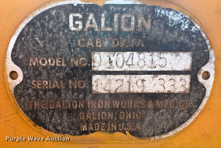image for item DR1409 Galion T500  rigid frame motor grader