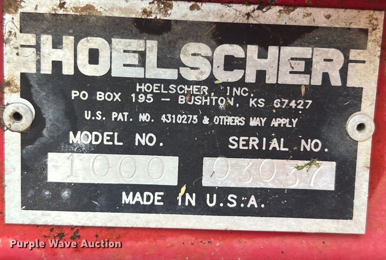 image for item KN9551 Hoelscher 1000  bale accumulator