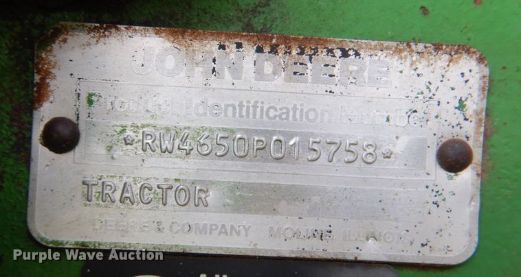 image for item KP9082 1988 John Deere 4650  MFWD tractor