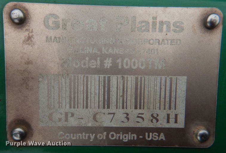 image for item KP9151 Great Plains 1000 Turbo-Max  vertical tillage