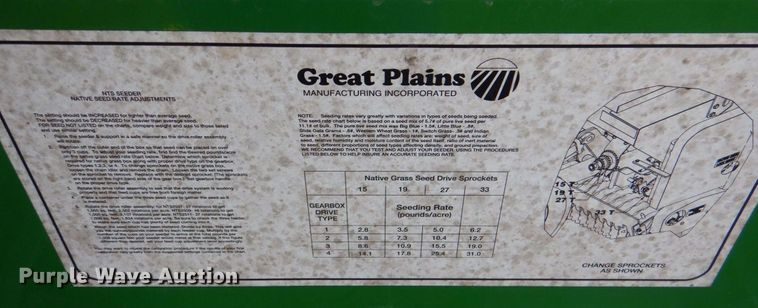 image for item KP9156 Great Plains NTS2509  seeder