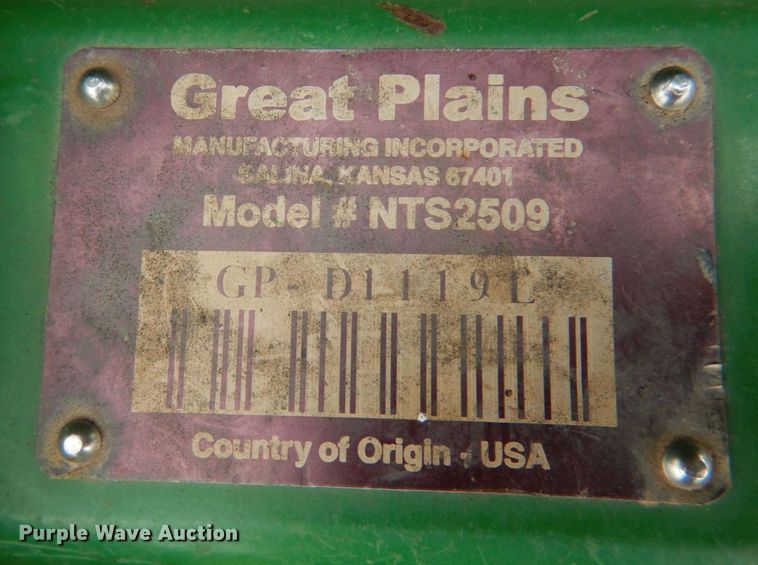image for item KP9156 Great Plains NTS2509  seeder