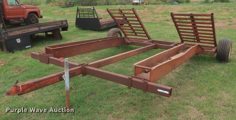 image for item KR9867 Shop built  swather trailer