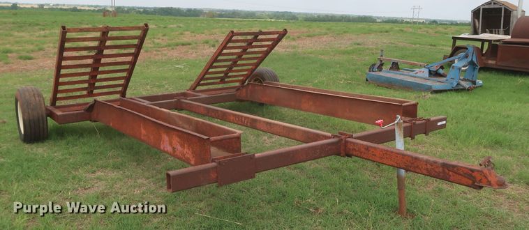 image for item KR9867 Shop built  swather trailer