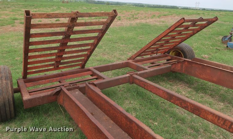 image for item KR9867 Shop built  swather trailer