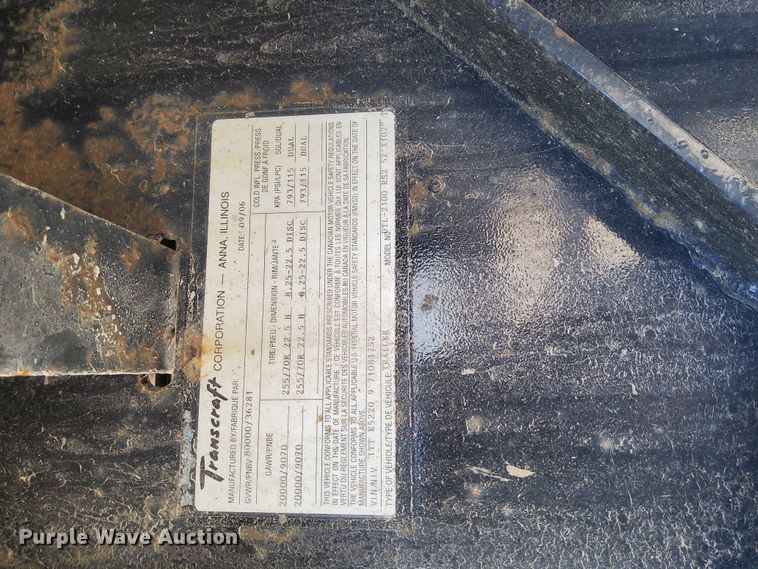 image for item DI1205 2007 Transcraft DTL-2100 RS2  drop deck trailer