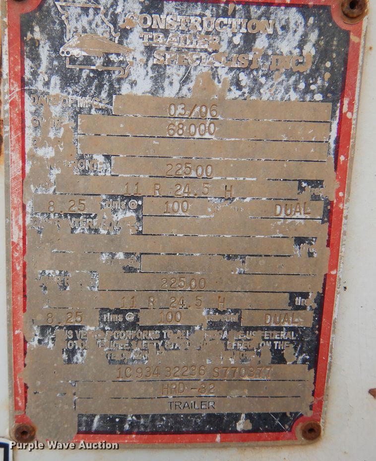 image for item DK0898 2006 CTS  end dump trailer