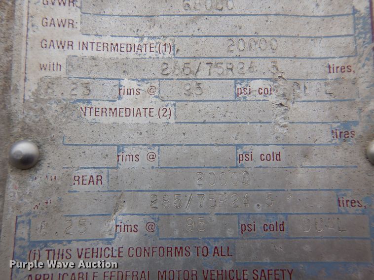 image for item DK0899 2010 Travis  end dump trailer