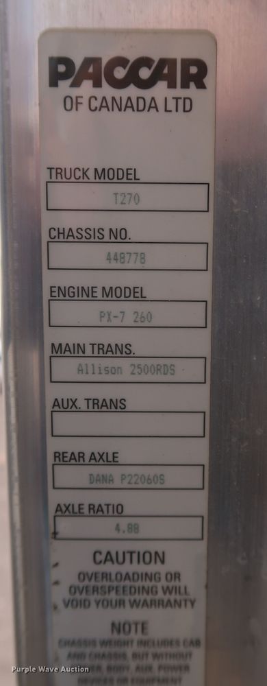 image for item DK3684 2015 Kenworth T370  utility / service truck