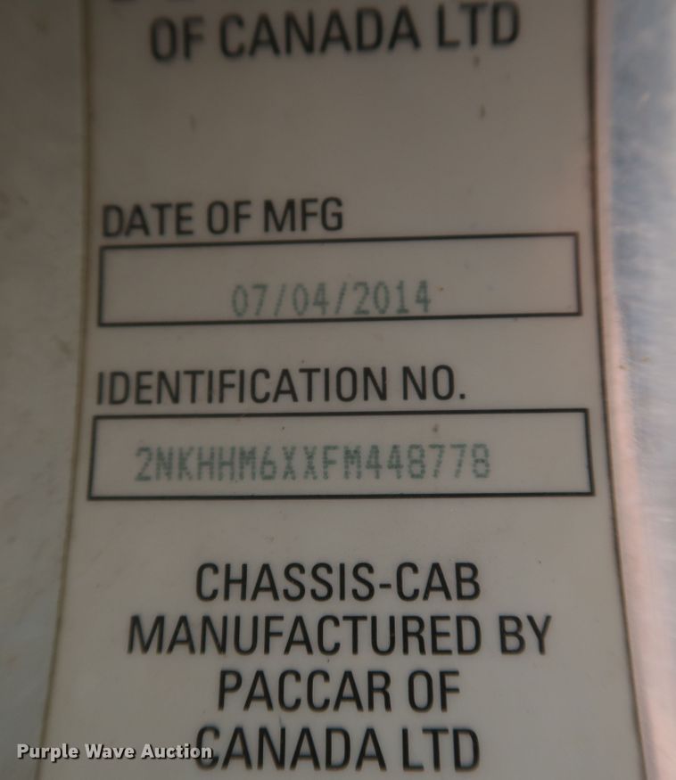 image for item DK3684 2015 Kenworth T370  utility / service truck