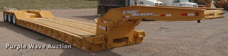 image for item DK3686 2002 Eager Beaver 55GSL  lowboy equipment trailer