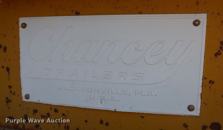 image for item DK3721 1981 Chancey LBT3540  equipment trailer