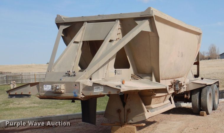 image for item DM5432 1993 Beall Transline  bottom dump trailer