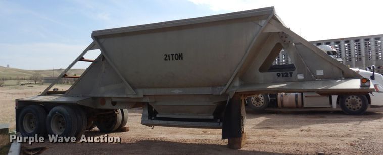image for item DM5432 1993 Beall Transline  bottom dump trailer
