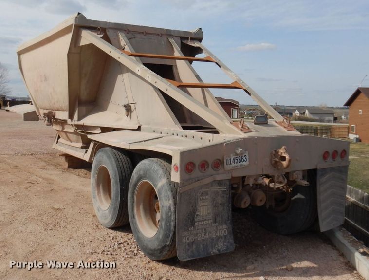 image for item DM5432 1993 Beall Transline  bottom dump trailer