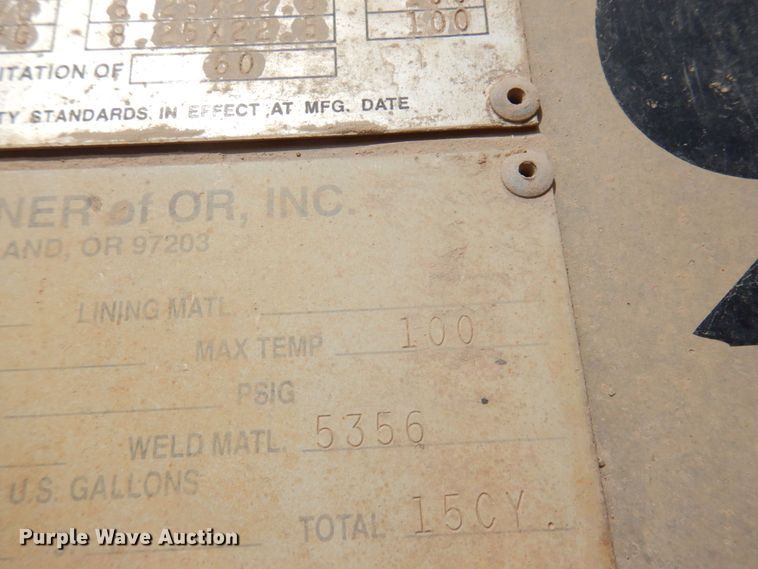 image for item DM5432 1993 Beall Transline  bottom dump trailer