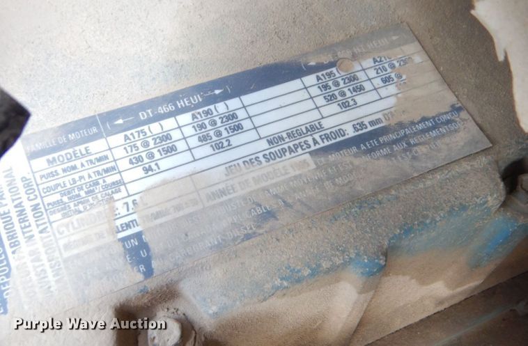 image for item DM6187 1996 International 4900  dump flatbed truck