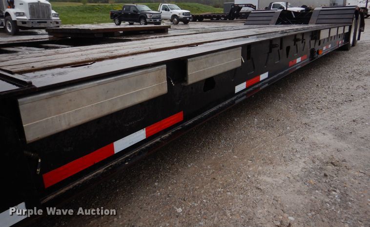 image for item DM7317 1998 Trail King TK70HDG-452  lowboy equipment trailer