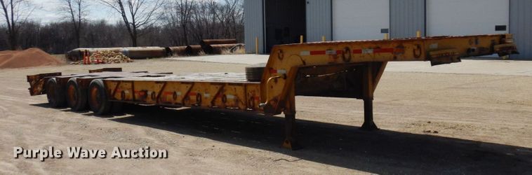 image for item DR0350 1979 HFTH  drop deck equipment trailer