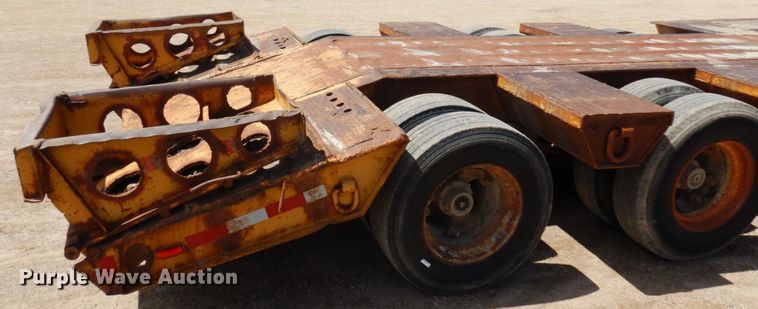 image for item DR0350 1979 HFTH  drop deck equipment trailer