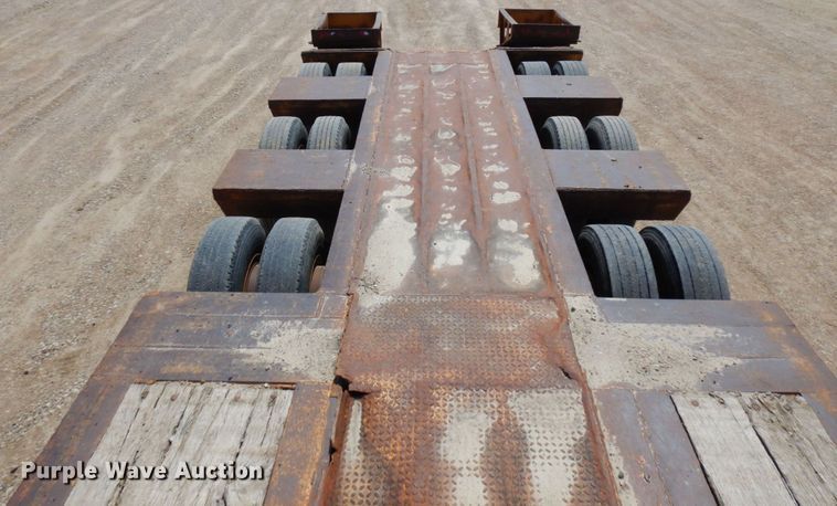 image for item DR0350 1979 HFTH  drop deck equipment trailer