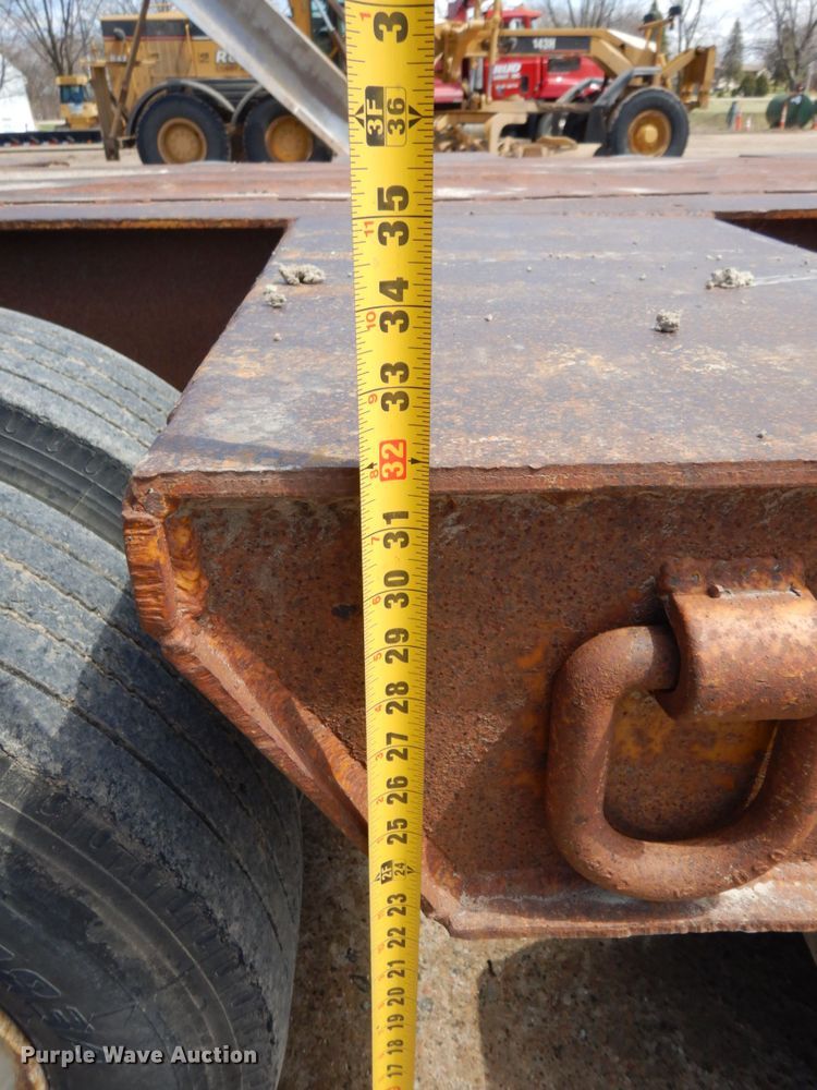 image for item DR0350 1979 HFTH  drop deck equipment trailer