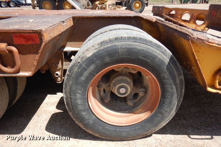 image for item DR0350 1979 HFTH  drop deck equipment trailer