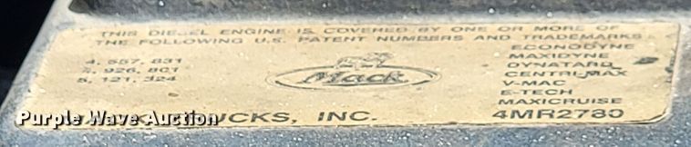 image for item JL9448 2005 Mack Granite  fuel truck