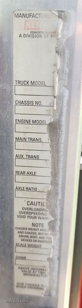 image for item KF9051 2003 Kenworth W900  semi truck