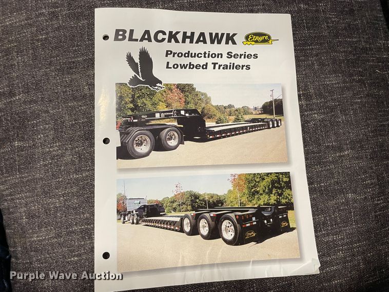 image for item LS9091 2003 Etnyre Blackhawk  lowboy equipment trailer