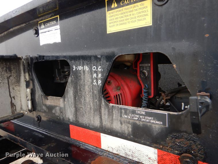 image for item LS9092 2003 Aspen  lowboy equipment trailer