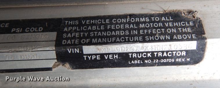 image for item MF9579 1987 Peterbilt 359  semi truck