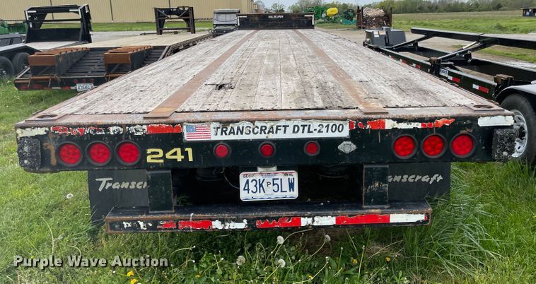 image for item MJ9660 2012 Transcraft DTL-2100  drop deck trailer