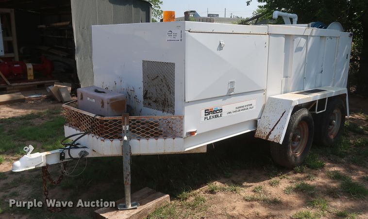 image for item DK3700 1997 Sreco Flexible HV2060TR  sewer jetter trailer