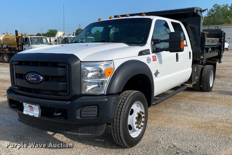 image for item DM4126 2016 Ford F450 Super Duty XL  Crew Cab dump flatbed truck