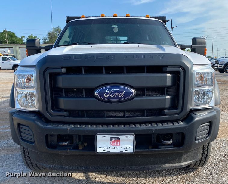 image for item DM4126 2016 Ford F450 Super Duty XL  Crew Cab dump flatbed truck