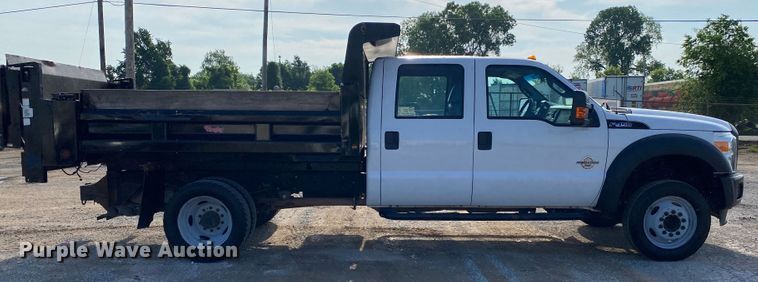 image for item DM4126 2016 Ford F450 Super Duty XL  Crew Cab dump flatbed truck