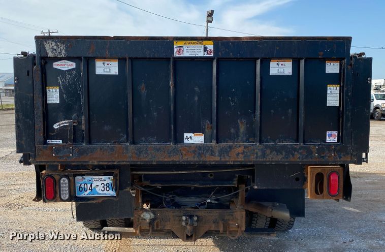 image for item DM4126 2016 Ford F450 Super Duty XL  Crew Cab dump flatbed truck