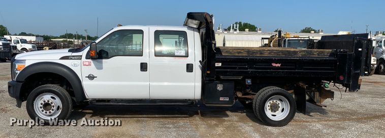 image for item DM4126 2016 Ford F450 Super Duty XL  Crew Cab dump flatbed truck